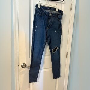 Old Navy Women's Skinny Jeans - Dark Blue